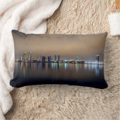 サンディエゴのスカイラインの枕2写真 ランバークッション (ブランケット)