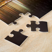 サンディエゴのスカイライン夜 ジグソーパズル (側面)