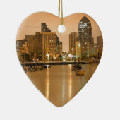 サンディエゴのスカイライン セラミックオーナメント (右)