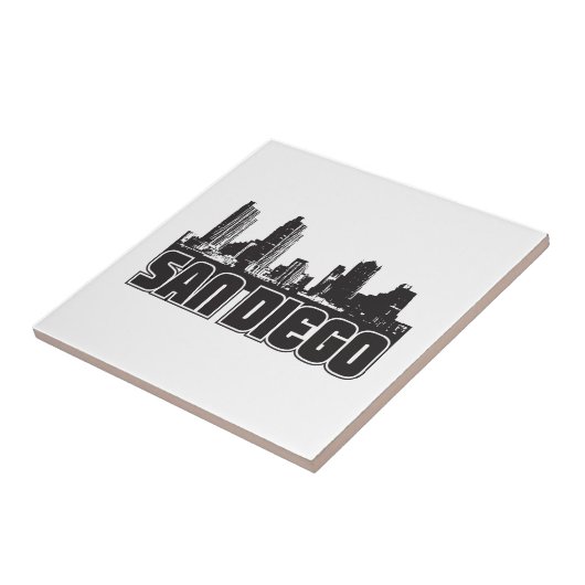 サンディエゴのスカイライン タイル (側面)