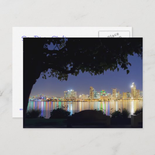 サンディエゴのスカイライン ポストカード (正面/裏面)