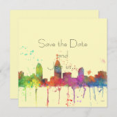 サンディエゴのスカイライン 招待状 (正面/裏面)