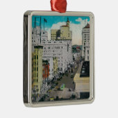 サンディエゴのホテルからのブロードウェイの東 メタルオーナメント (右)