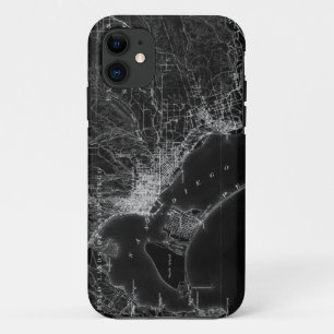 サンディエゴのヴィンテージの地図 iPhone 11 ケース