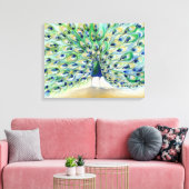 サンディエゴの孔雀2 2013 キャンバスプリント (インサイチュ (リビング))