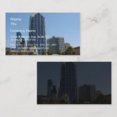 サンディエゴの建物の高層ビルのスカイライン 名刺 (正面/裏面)