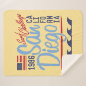 サンディエゴの波の挑戦1986年 シェルパブランケット (正面(横))