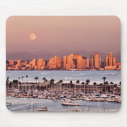 サンディエゴの満月 マウスパッド (正面)