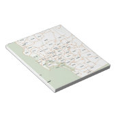 サンディエゴの郵便番号マップ ノートパッド (アングル)