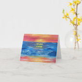 「サンディエゴは人生のビーチ」カード カード (黄色い花)