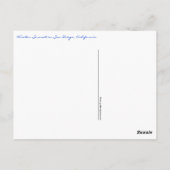 サンディエゴウィンターサンセット ポストカード (裏面)