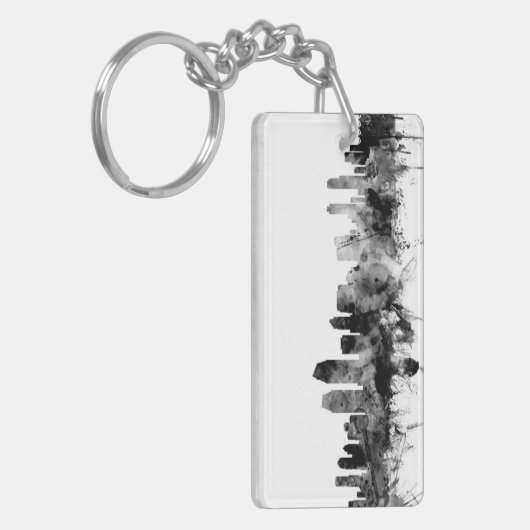 サンディエゴカリフォルニアのスカイライン キーホルダー (正面左)