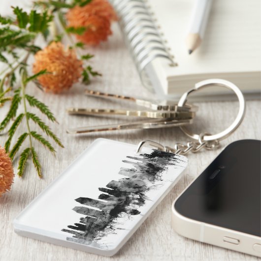 サンディエゴカリフォルニアのスカイライン キーホルダー (正面右)