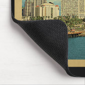 サンディエゴカリフォルニアのヴィンテージ旅行 マウスパッド (コーナー)