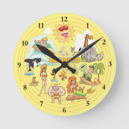 サンディエゴカリフォルニアアクリル時計 ラウンド壁時計