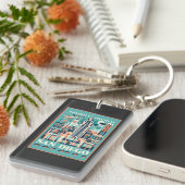 サンディエゴカリフォルニアアールデコ キーホルダー (正面右)