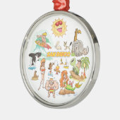 サンディエゴカリフォルニアオーナメント メタルオーナメント (左)