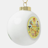 サンディエゴカリフォルニアカートゥーン セラミックボールオーナメント (左)