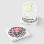 サンディエゴカリフォルニアサンセットバケーションデミディーズ60s ストーンコースター (横)