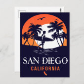 サンディエゴカリフォルニアサンセットバケーションデミディーズ ポストカード (正面/裏面)