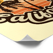 サンディエゴカリフォルニアサンセットパームツリーズお土産 ポスター (角)