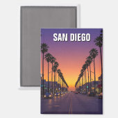 サンディエゴカリフォルニアサンセット マグネット (正面/裏面)