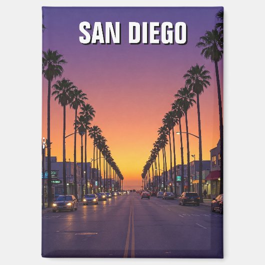 サンディエゴカリフォルニアサンセット マグネット (正面)