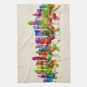 サンディエゴカリフォルニアスカイライン キッチンタオル (縦)