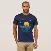 サンディエゴカリフォルニアセーリング Tシャツ (正面フル)