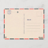 サンディエゴカリフォルニアダウンタウンお土産1950s ポストカード (裏面)