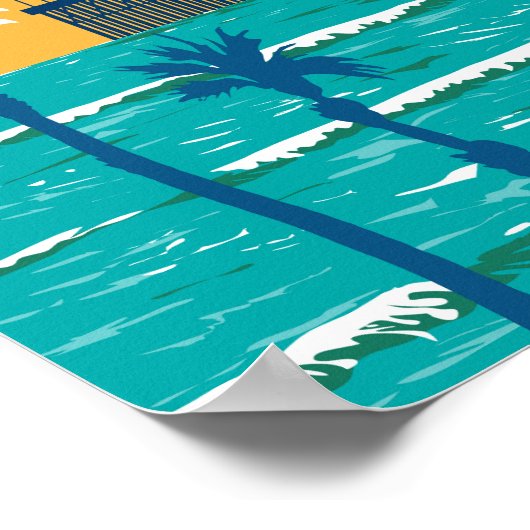 サンディエゴカリフォルニアトラベルアートヴィンテージ ポスター (角)