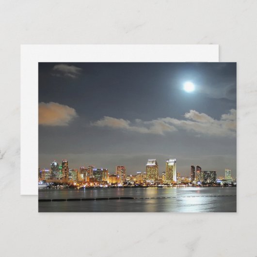 サンディエゴカリフォルニアナイト夕べムーンシティ シーズンポストカード (正面/裏面)