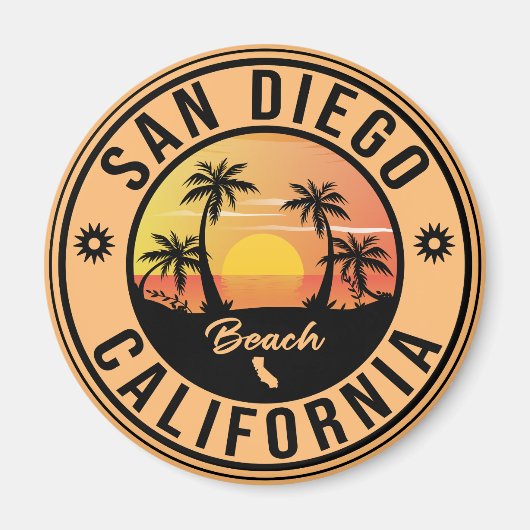 サンディエゴカリフォルニアバケーションデミッサー マグネット (正面)