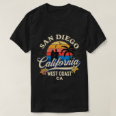 サンディエゴカリフォルニアビーチサーフサマーバケーションVi Tシャツ (デザイン正面)