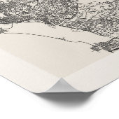 サンディエゴカリフォルニアボホアーチ通りマップ ポスター (角)