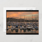 サンディエゴカリフォルニアマリーナポストカード ポストカード (正面/裏面)