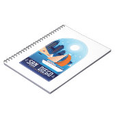 サンディエゴカリフォルニアヴィンテージトラベルノートブック ノートブック (左側)