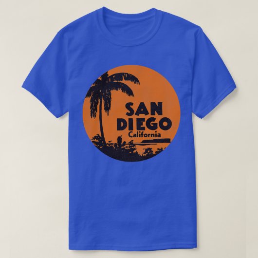 サンディエゴカリフォルニアヴィンテージトラベル土産 Tシャツ (デザイン正面)