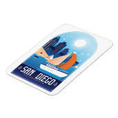 サンディエゴカリフォルニアヴィンテージトラベル マグネット (左側)