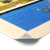 サンディエゴカリフォルニアヴィンテージラージレター ポスター (角)