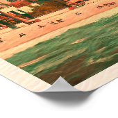 サンディエゴカリフォルニアヴィンテージ土産1950s ポスター (角)