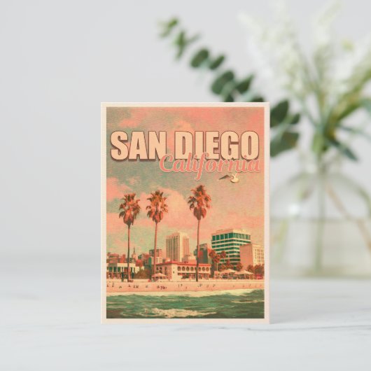 サンディエゴカリフォルニアヴィンテージ土産1950s ポストカード (スタンド正面)