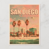 サンディエゴカリフォルニアヴィンテージ土産1950s ポストカード (正面)