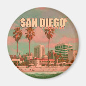 サンディエゴカリフォルニアヴィンテージ土産1950s マグネット (正面)