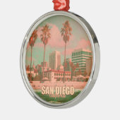 サンディエゴカリフォルニアヴィンテージ土産1950s メタルオーナメント (左)