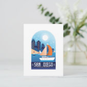 サンディエゴカリフォルニアヴィンテージ旅行はがき ポストカード (スタンド正面)