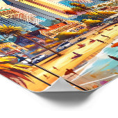 サンディエゴカリフォルニア旅行プレイスウォーターカラー ポスター (角)