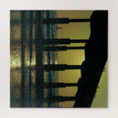 サンディエゴカリフォルニア海ビーチピア ジグソーパズル (横)