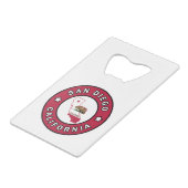 サンディエゴカリフォルニア クレジットカード栓抜き (正面アングル)