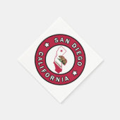 サンディエゴカリフォルニア スタンダードカクテルナプキン (角)